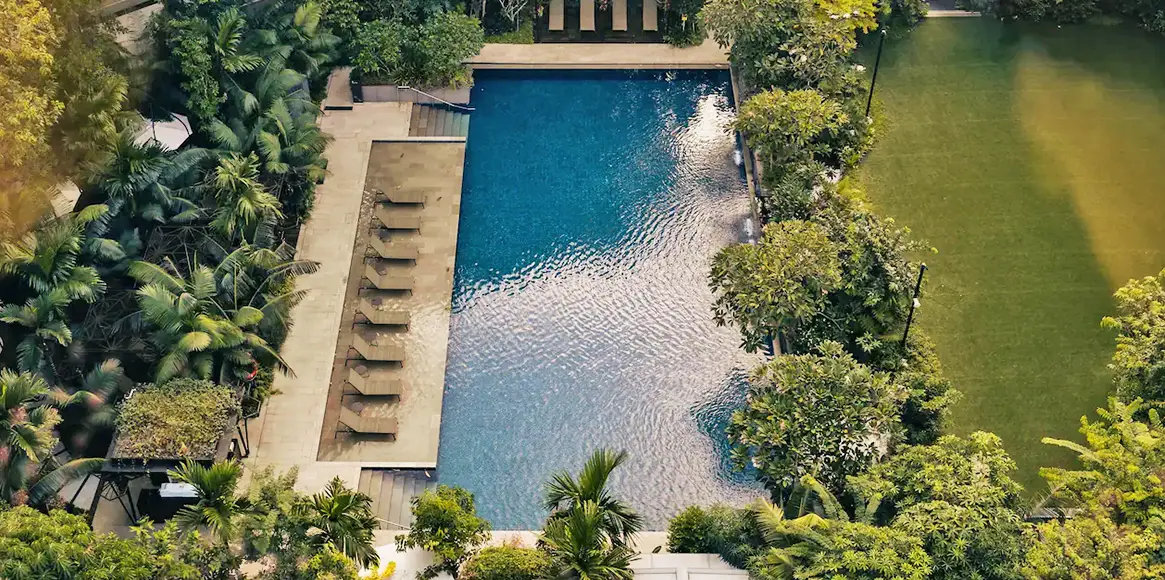君悅酒店 游泳池鳥瞰 君悅酒店 游泳池鳥瞰